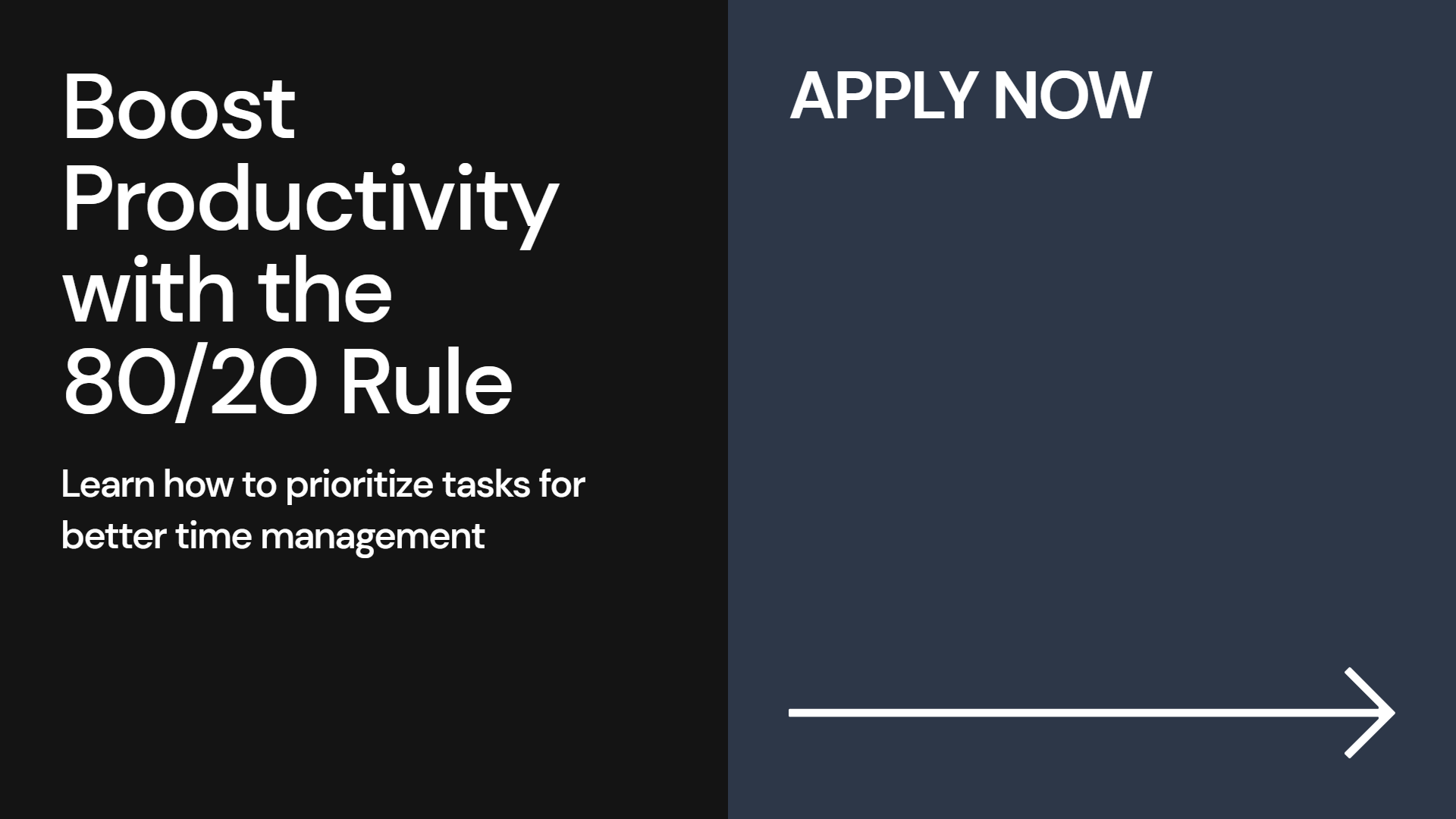 How to Apply the 80/20 Rule in Time Management for Better Results