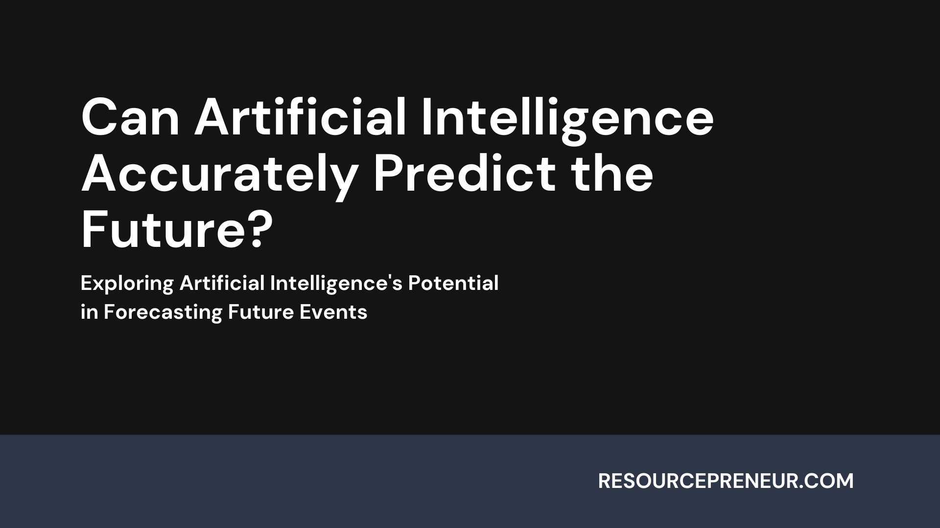 Can AI Predict Future? Exploring the Potential and Limitations