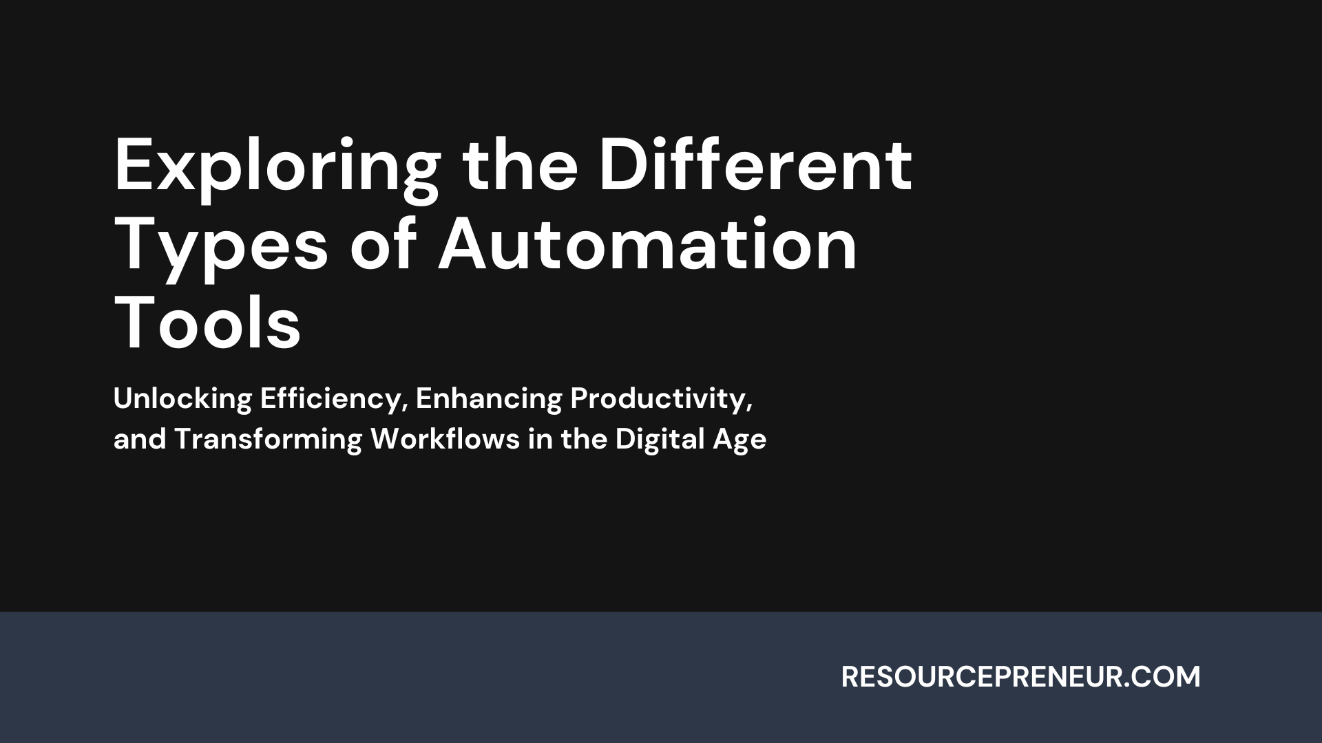 what are automation tools
